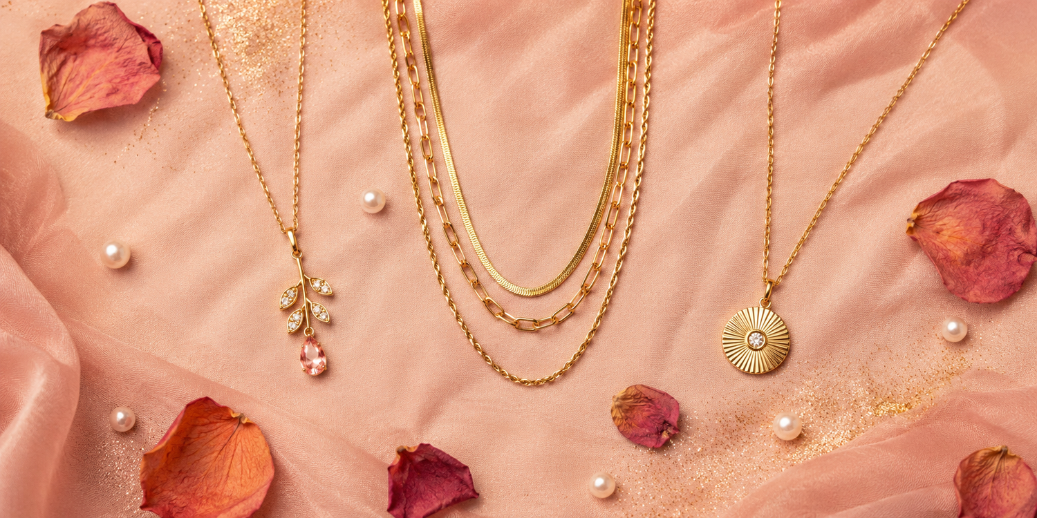 Anti-tarnish necklaces for women – JeevaFashions jewellery collection