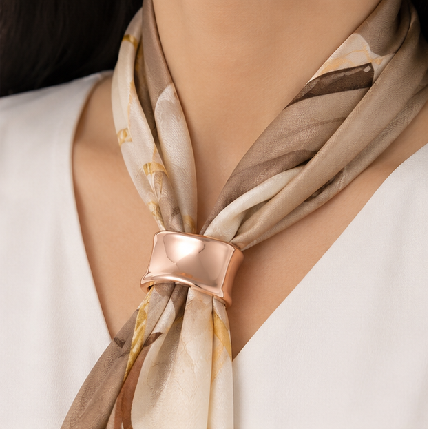 Scarf Ring Buckle – Travel Styling Accessory for Women
