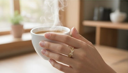 Dainty butterfly CZ crystal ring for Indian festive and wedding wear