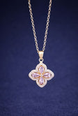 floral pendant necklace for women