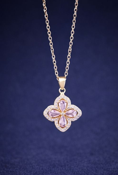 floral pendant necklace for women