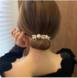 Flower pearl hair band for women JeevaFashions