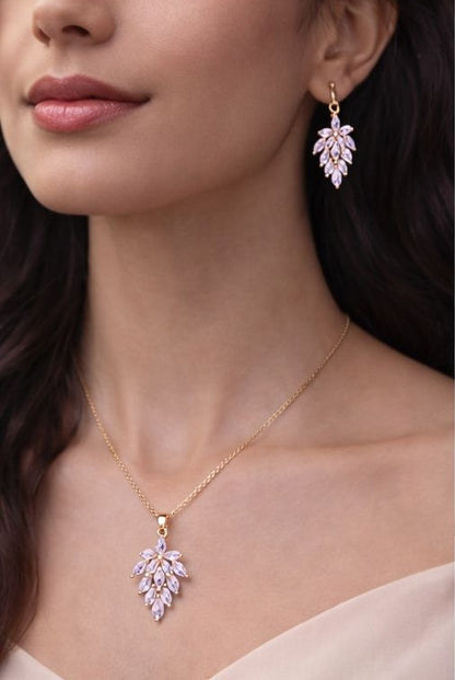 Gold plated butterfly necklace styled for women JeevaFashions