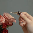 gold glazed double butterfly hair clip for women daily wear JeevaFashions