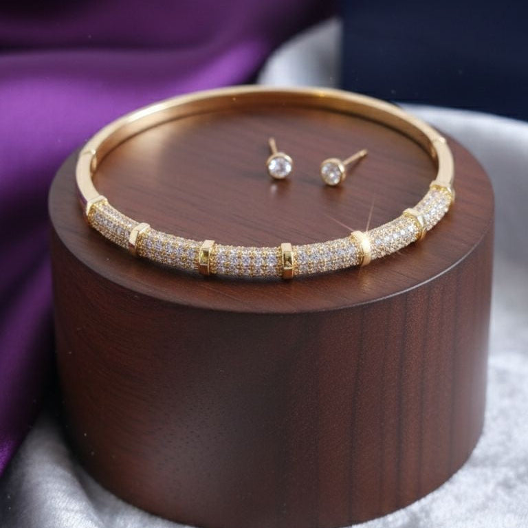 Gold kada cuff bangle for women – pairs with saree lehenga and anarkali for weddings and Navratri