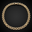 Gold plated CZ chain bracelet for women anti-tarnish daily wear jewellery by JeevaFashions
