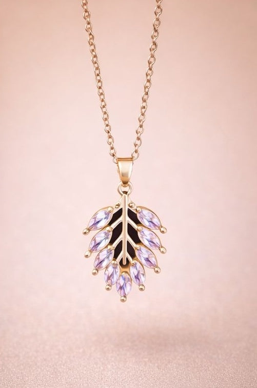 gold plated pendant set for gifting - Jeevafashions