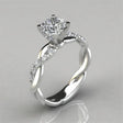 gold and silver tone crystal twisted band statement ring for women JeevaFashions