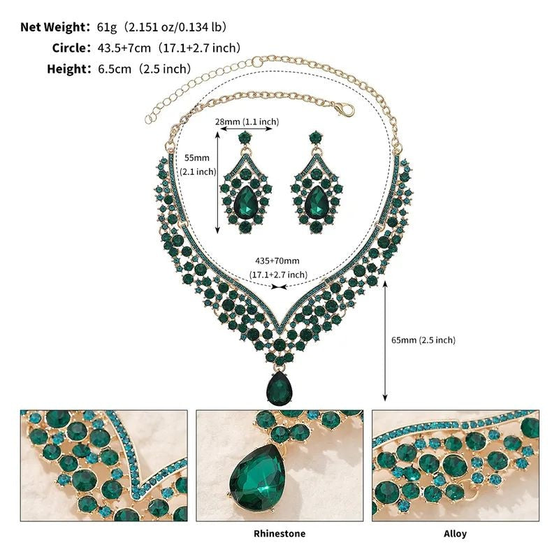 gold tone V-shape statement necklace - jeevafashions