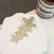 Golden crystal starfish hairclip for women JeevaFashions