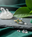 green gemstone ring - jeevafashions