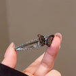 Gunmetal black butterfly hair clip for women JeevaFashions