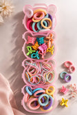 hair band scrunchie set of 4 everyday hair ties for Indian women JeevaFashions