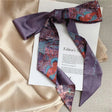 Imperial muse silk-feel artistic skinny scarf hair ribbon JeevaFashions