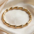 Petite pave bamboo bangle kada gold slim fit for women - JeevaFashions