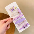 Lavender Dreams 6-piece butterfly sweet treat hair clip collection JeevaFashions
