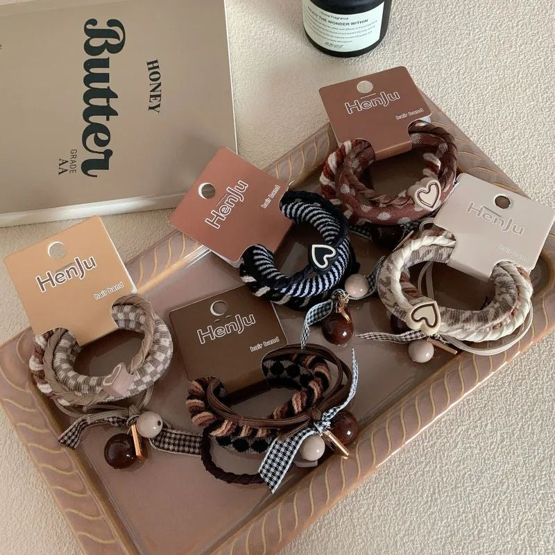 Mocha hair band set coordinated pieces JeevaFashions
