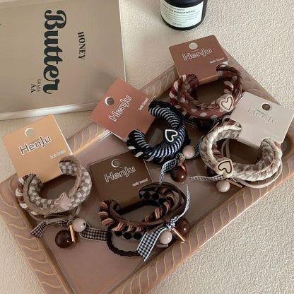 Mocha hair band set coordinated pieces JeevaFashions