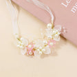 pink flower headband floral hair accessory for women festive JeevaFashions