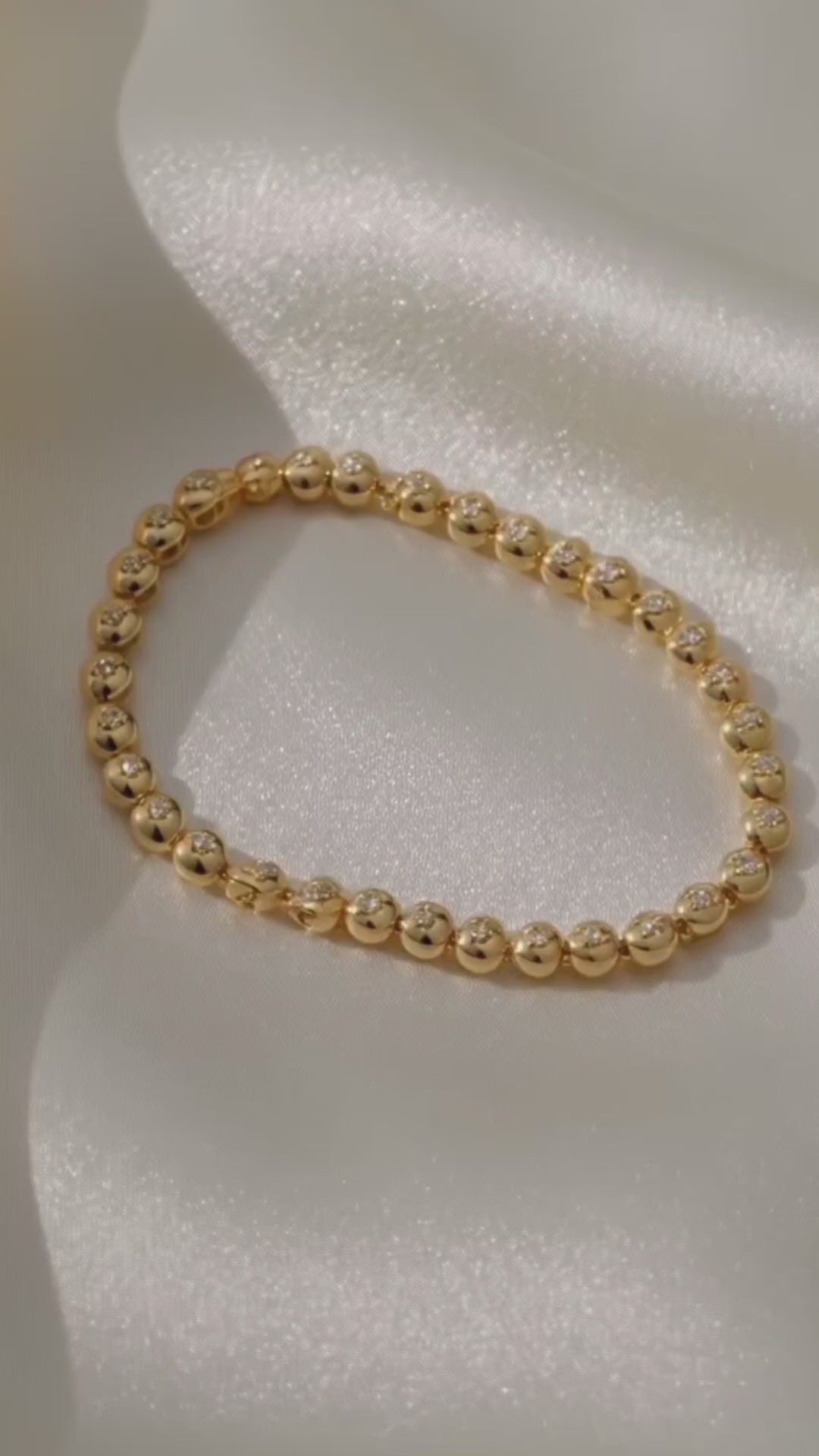 Gold plated crystal inlay bracelet for women – festive and party wear jewellery