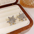Radiant marquise crystal sunburst stud earrings JeevaFashions
