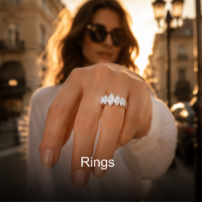 Rings collection - adjustable and statement rings for women at Jeeva Fashions