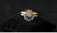 Sun and moon stackable ring set celestial dual band JeevaFashions