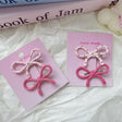 Sweet pink bow knot hair clip for girls and women – cute everyday hair accessory by JeevaFashions
