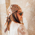 Toile print magnetic scarf silk-feel 90x90cm travel scarf for women JeevaFashions