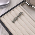 Vintage silver filigree crystal bow hair clip JeevaFashions