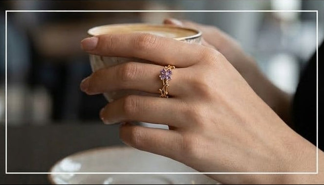 Waterproof anti-tarnish adjustable ring JeevaFashions
