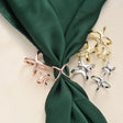 X cross scarf ring alloy gold three colours scarf buckle for women JeevaFashions